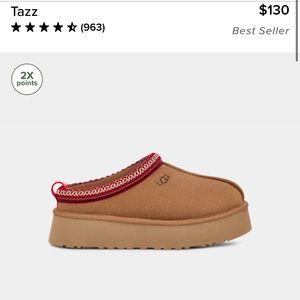 UGG Tazz Platform NWT chestnut